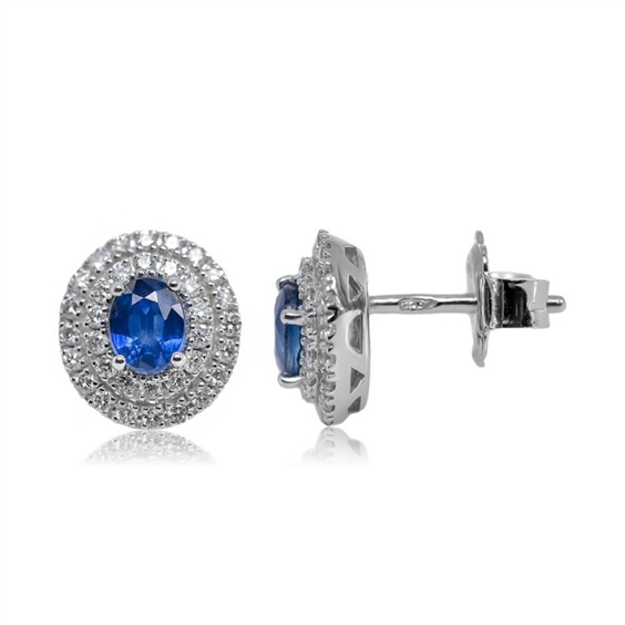 Earrings Mirco Visconti Woman in White Gold Zaffiro 0.91 Ct AB779/Z - AB779/Z